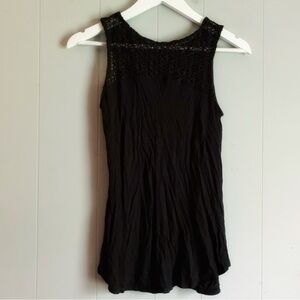Old Navy Netted Strap Black Tank S